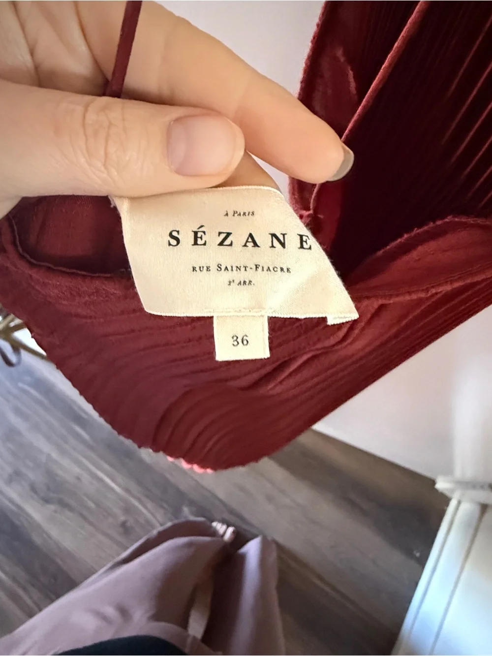 Sezane Layla Dress Terracotta 36/4 - Picture 9 of 11